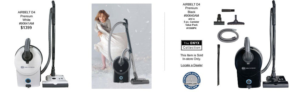 SEBO D4 White Premium with ET1 Powerbrush