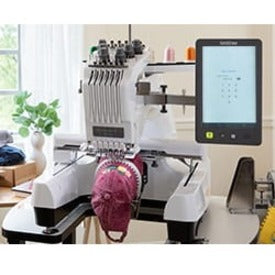 Brother Entrepreneur W PR680W 6-Needle Embroidery Machine with 8" x 12" Embroidery Area