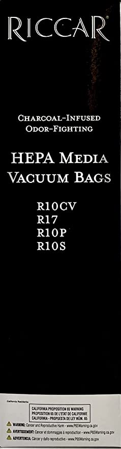 R10 SupraLite Charcoal-lined HEPA Bags (6-Pack)