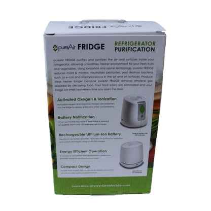 Greentech Air Cleaner, PureAir Fridge Greentech